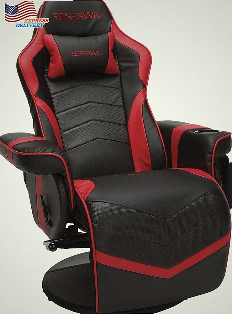 Gaming Recliner Video Games Console Recliner Chair Adjustable Leg with Cupholder