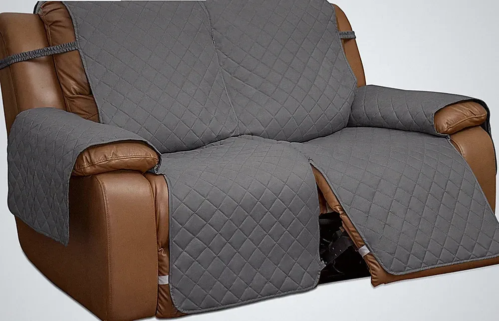 Loveseat Recliner Cover, Reversible Couch Cover for Double Recliner, Split Sofa